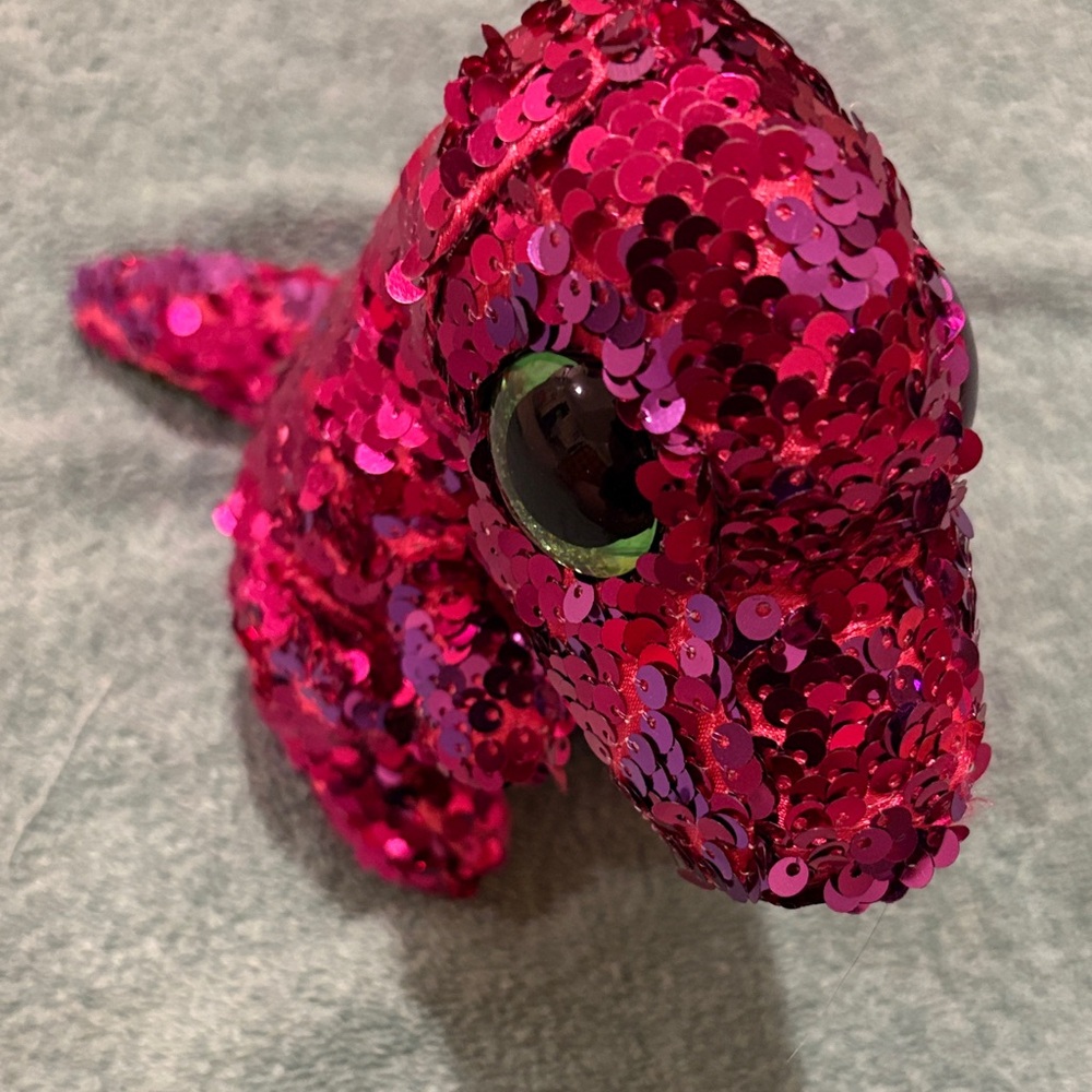 Sequin Dinosaur Plush Toy Ty  - stompy